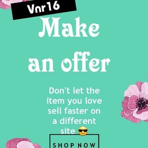 Reasonable offers accepted